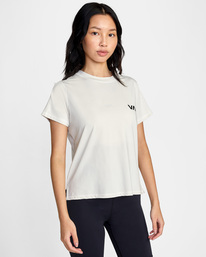 6 Women's Sport Vent Workout Tee Black AVJKT00163 RVCA