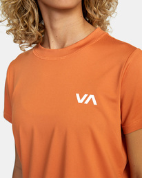 2 Women's Sport Vent Workout Tee Brown AVJKT00163 RVCA