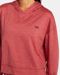 2 C-Able Cropped Workout Hoodie Pink AVJKT00166 RVCA