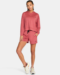 3 C-Able Cropped Workout Hoodie Pink AVJKT00166 RVCA
