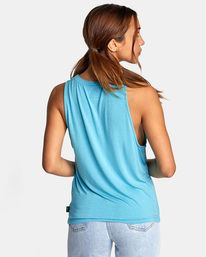 rvca, Minted Moto Tank Top, BLUE CREST (bcr) MINTED MOTO TANK AVJKT00167
