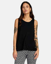 rvca, Minted Moto Tank Top, RVCA BLACK (rvb) MINTED MOTO TANK AVJKT00167
