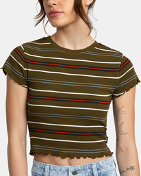 2 Classmate - T-shirt pour Femme Marron AVJKT00168 RVCA