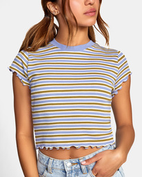 2 Classmate Crop Tee Grey AVJKT00168 RVCA