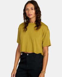 4 Hooky Tee Brown AVJKT00179 RVCA