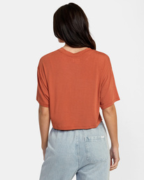 1 Hooky Tee Brown AVJKT00179 RVCA