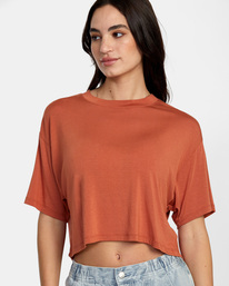 2 Hooky Tee Brown AVJKT00179 RVCA
