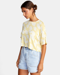 4 Hooky Tee Yellow AVJKT00179 RVCA