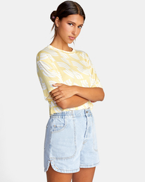 5 Hooky Tee Yellow AVJKT00179 RVCA