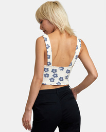 rvca, Pleasure Cropped Tank Top, NATURAL (nat) PLEASURE TANK AVJKT00181