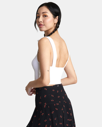 1 Pleasure Cropped Tank Top Orange AVJKT00181 RVCA