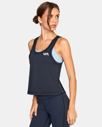 4 Sport Vent Workout Tank Top Black AVJKT00185 RVCA
