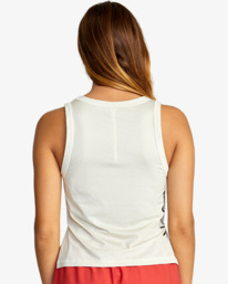 1 Sport Vent Workout Tank Top White AVJKT00185 RVCA