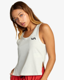 0 Sport Vent Workout Tank Top White AVJKT00185 RVCA
