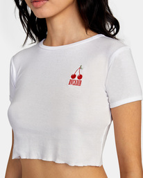 1 Cherry Baby Tee White AVJKT00193 RVCA