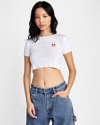 0 Cherry Baby Tee White AVJKT00193 RVCA
