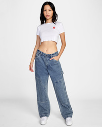 2 Cherry Baby Tee White AVJKT00193 RVCA