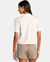 1 Kinney Mock Neck Tee White AVJKT00198 RVCA