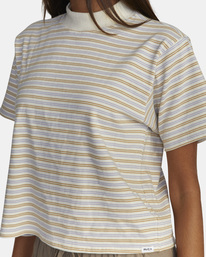2 Kinney Mock Neck Tee White AVJKT00198 RVCA