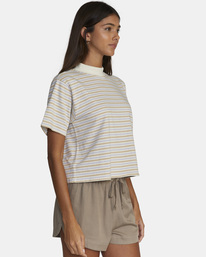 5 Kinney Mock Neck Tee White AVJKT00198 RVCA