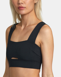 2 Wide Strap Sports Bra Black AVJKT00204 RVCA
