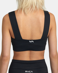 6 Wide Strap Sports Bra Black AVJKT00204 RVCA