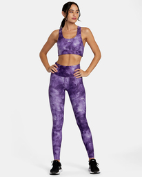 3 VA Essential Mid Support Sports Bra Purple AVJKT00206 RVCA