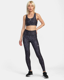 3 VA Essential Mid Support Sports Bra Grey AVJKT00206 RVCA