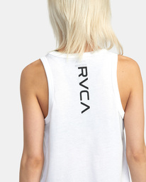 6 VA Muscle Workout Tank Top White AVJKT00216 RVCA