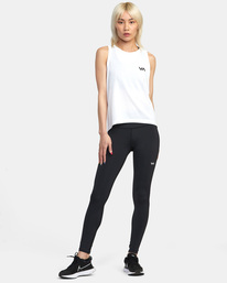 3 VA Muscle Workout Tank Top White AVJKT00216 RVCA