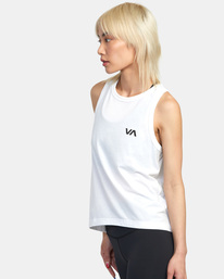 4 VA Muscle Workout Tank Top White AVJKT00216 RVCA