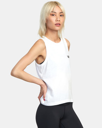 5 VA Muscle Workout Tank Top White AVJKT00216 RVCA