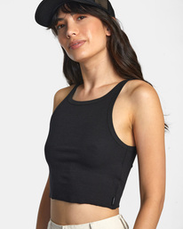 2 Slide Tank Top Black AVJKT00220 RVCA