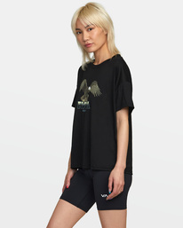 4 RVCA Eagle Technical Oversized T-Shirt Black AVJKT00231 RVCA