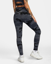 3 VA Essential Workout Leggings Brown AVJNP00123 RVCA