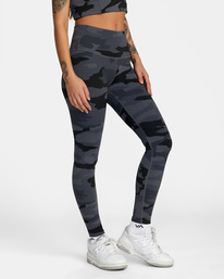 4 VA Essential Workout Leggings Brown AVJNP00123 RVCA