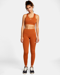 1 VA Essential Workout Leggings Brown AVJNP00123 RVCA