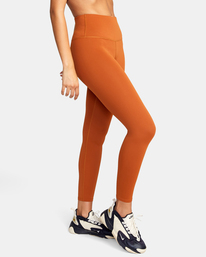 4 VA Essential Workout Leggings Brown AVJNP00123 RVCA