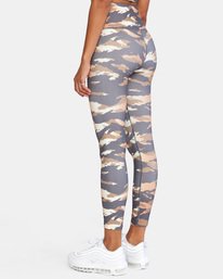3 VA Essential Workout Leggings Brown AVJNP00123 RVCA