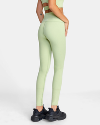 3 VA Essential Workout Leggings Green AVJNP00123 RVCA