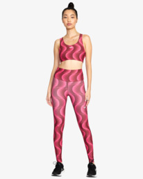 1 VA Essential Workout Leggings Pink AVJNP00123 RVCA