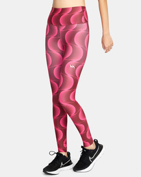 2 VA Essential Workout Leggings Pink AVJNP00123 RVCA