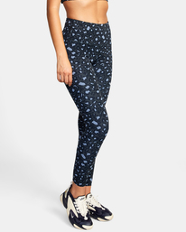 4 VA Essential Workout Leggings Grey AVJNP00123 RVCA