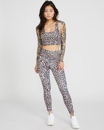 6 VA Essential Workout Leggings Beige AVJNP00123 RVCA