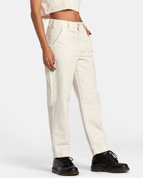 4 Recession Workwear Pant White AVJNP00138 RVCA