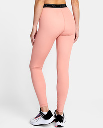 4 Base Workout Leggings Pink AVJNP00147 RVCA