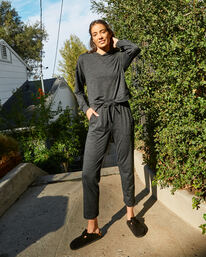 rvca, C-Able Workout Pants, BLACK HEATHER (bhe) WOMENS C-ABLE PANT AVJNP00156
