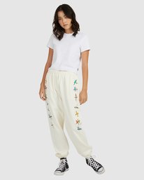 6 LP x KLW Parrot Ice Sweatpants White AVJNP00168 RVCA