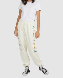 7 LP x KLW Parrot Ice Sweatpants White AVJNP00168 RVCA