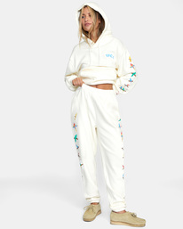 1 LP x KLW Parrot Ice Sweatpants White AVJNP00168 RVCA